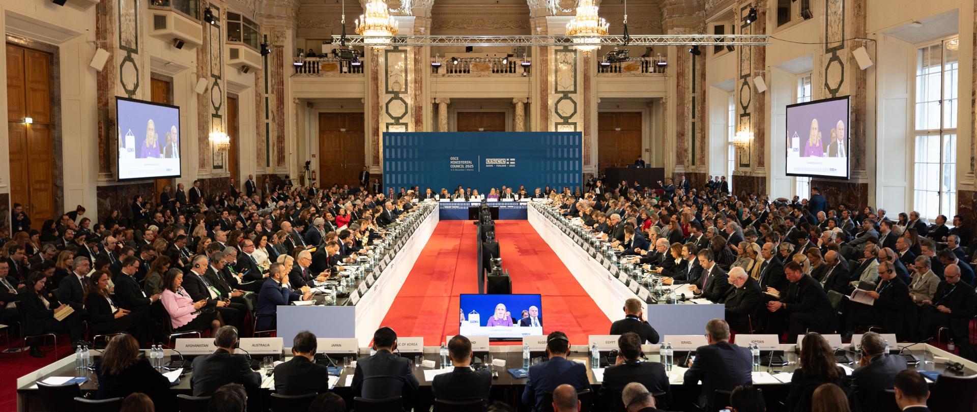 Rada Ministerialna OBWE z udziałem ministra Radosława Sikorskiego