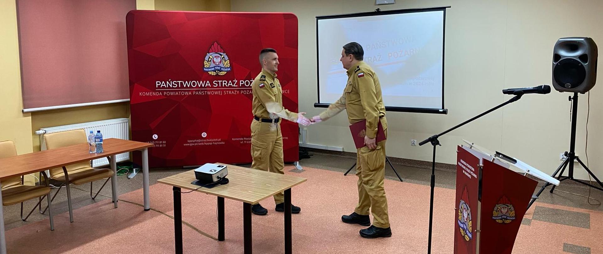 Narada roczna w KP PSP w Hajnówce