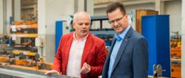 Wiceminister infrastruktury Andrzej Bittel z wizytą w zakładzie Newag SA