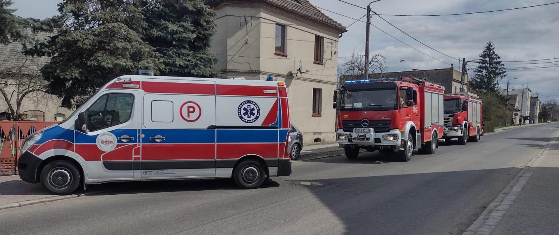 Zatrucie tlenkiem węgla w budynku mieszkalnym przy ul. Oławskiej w Brzegu