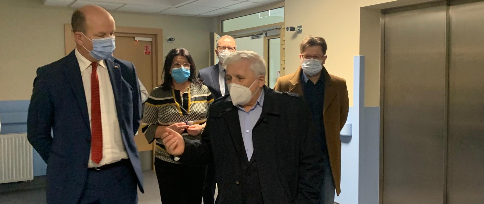 Wizyta Wojewody Mazowieckiego Konstantego Radziwiłła w Szpitalu Tymczasowym w Radomiu