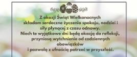 Życzenia Wielkanocne Komendanta Powiatowego PSP 