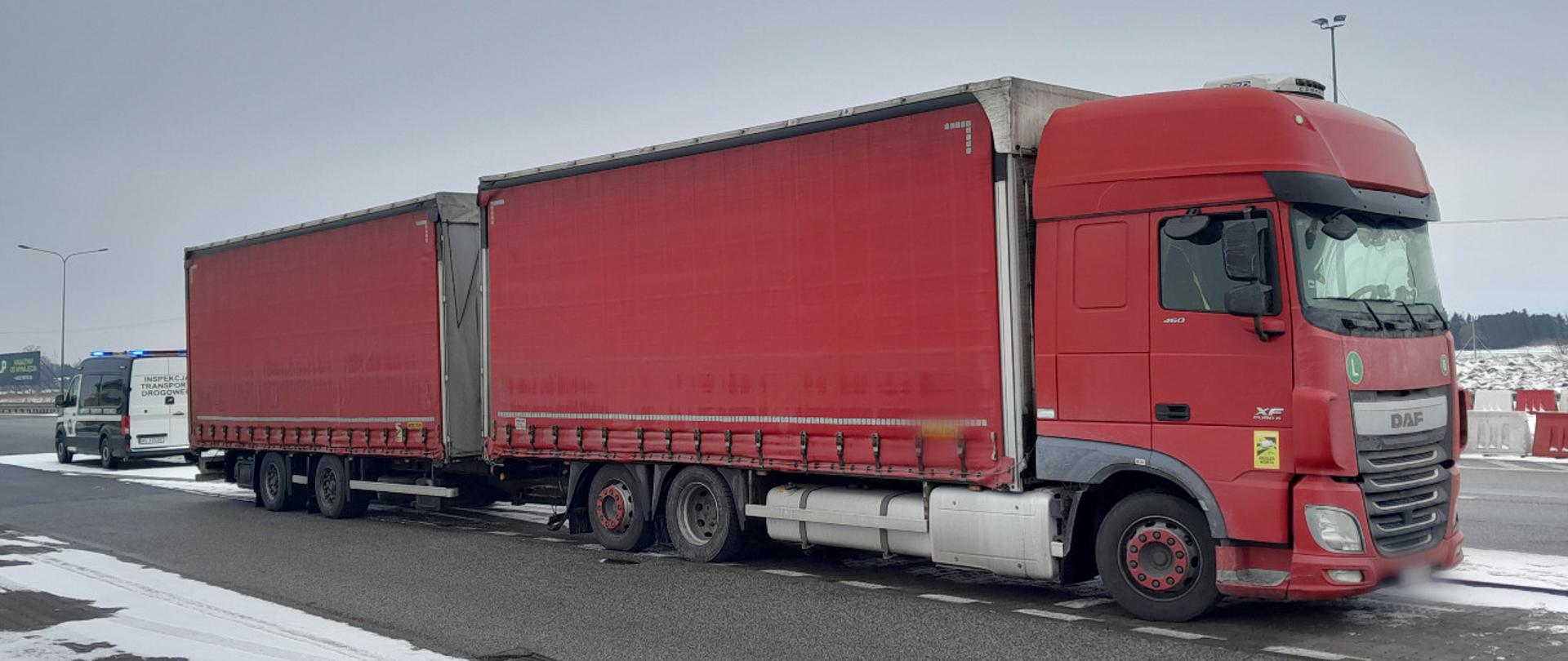 Zużyte tarcze w ciężarówce