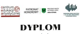 Od góry strony umieszone są następujące napisy:
Logo Centrum Edaukacji Artystycznej
Patronat Honorowy: Logo Prezydent Miasta Jastrzębie Zdrój Anna Hetman
Logo Państwowej Szkoły Muzycznej I i II st. im.Prof.Józefa Świdra w Jastrzębiu-Zdroju
Na środku na białym tle widnieje napis DYPLOM