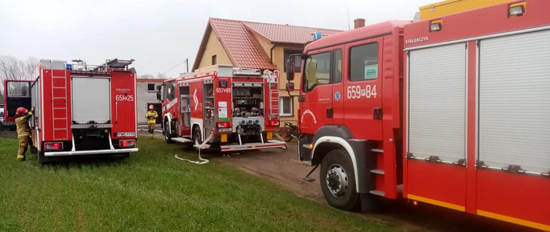 Pożar garażu w Noskowie