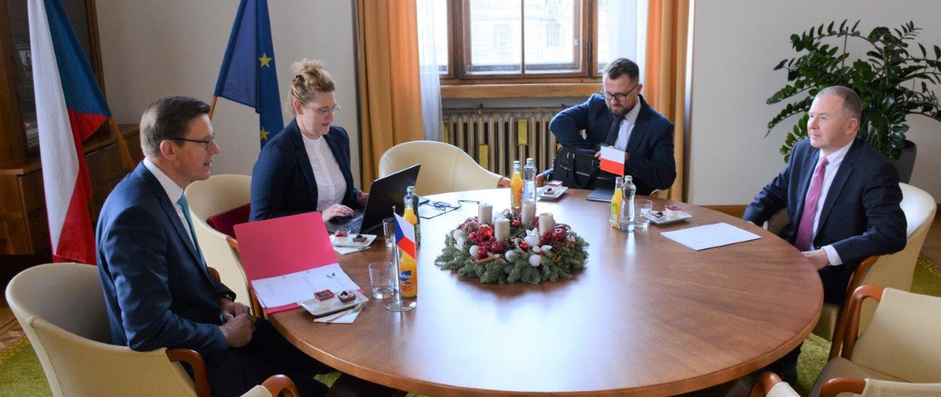 Spotkanie Ambasadora RP z Ministrem Transportu RCz Martinem Kupką