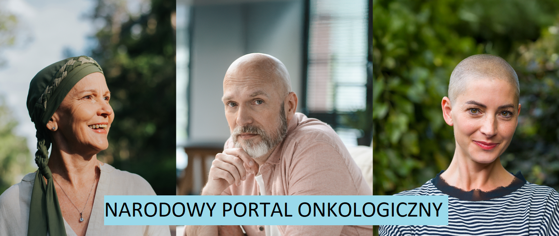 Zdjęcie przedstawia 3 osoby w trakcie chemioterapii.