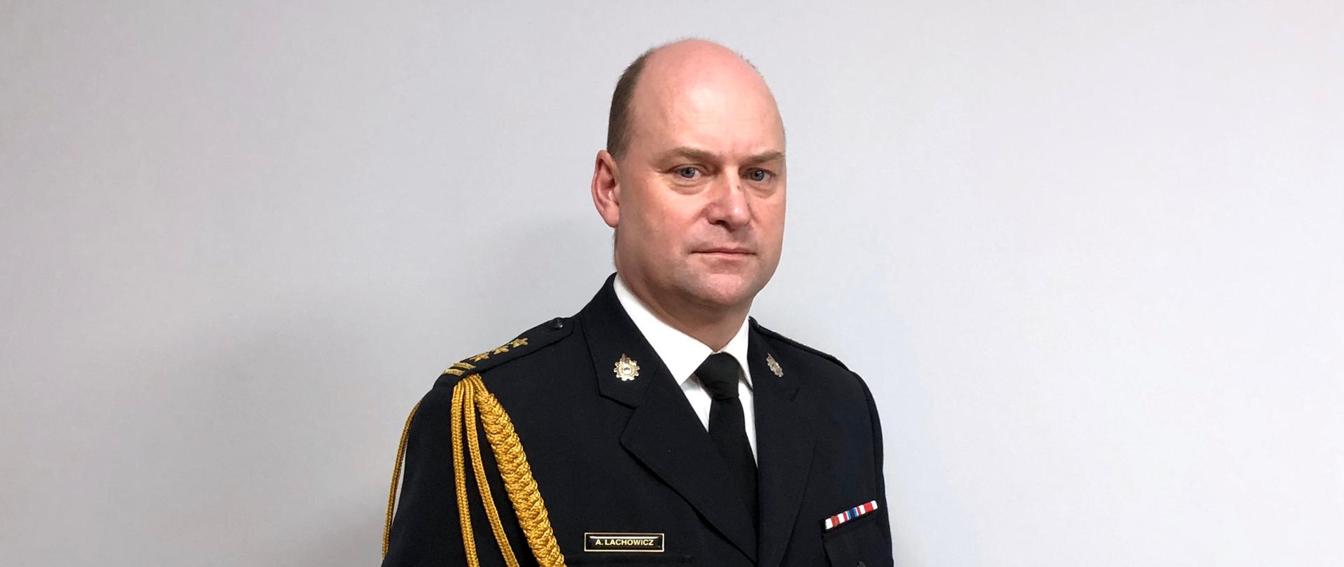 Zastępca Komendanta Powiatowego PSP w Tarnowskich Górach st. bryg.mgr Adam Lachowicz