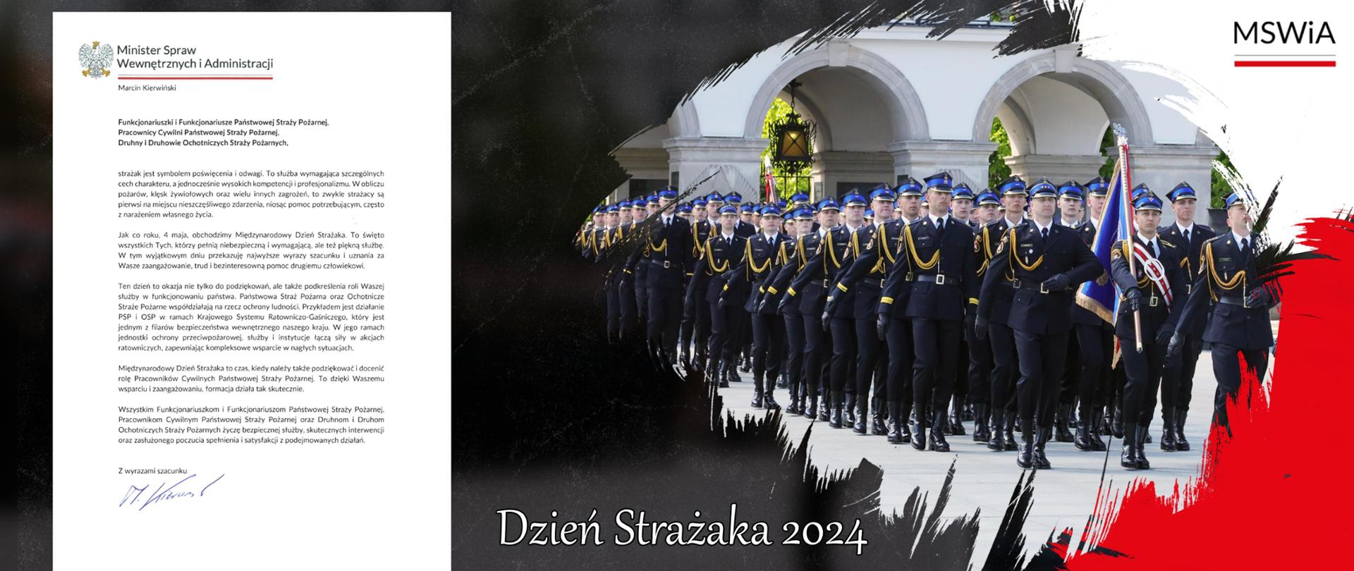 Życzenia Ministra Spraw Wewnętrznych i Administracji