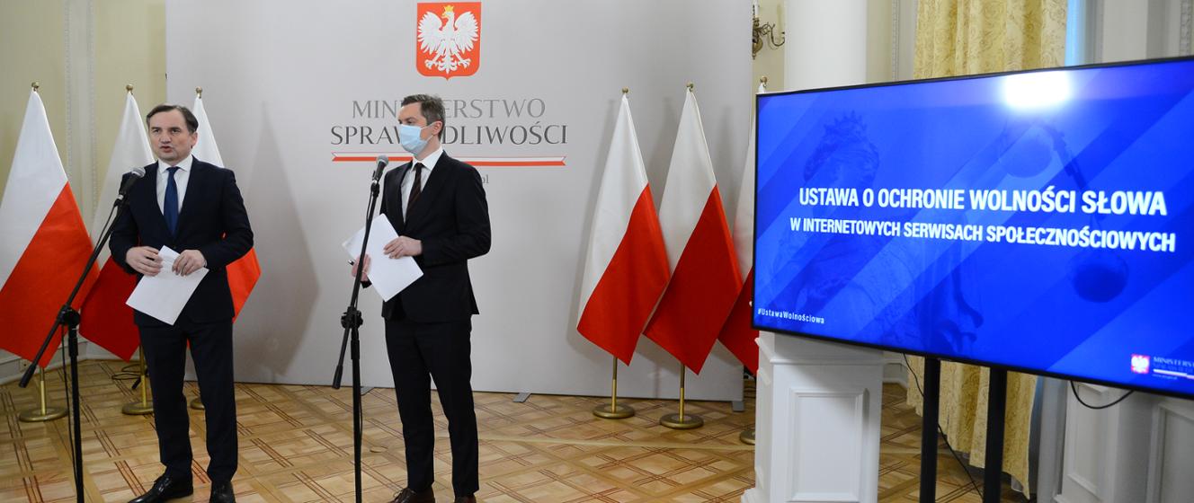 Ochrona wolności słowa użytkowników serwisów społecznościowych - Ministerstwo Sprawiedliwości - Portal Gov.pl