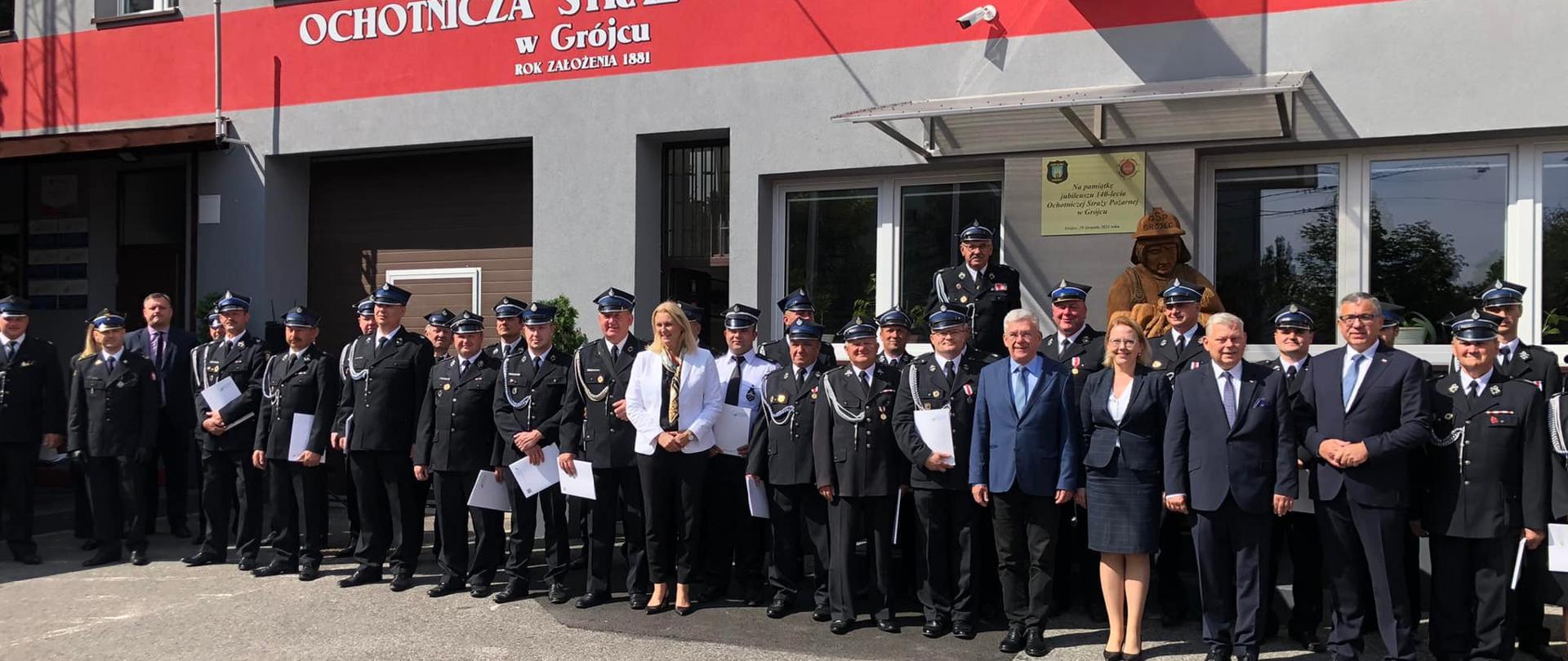 Uroczystość wręczenia promes dla jednostek OSP w Grójcu