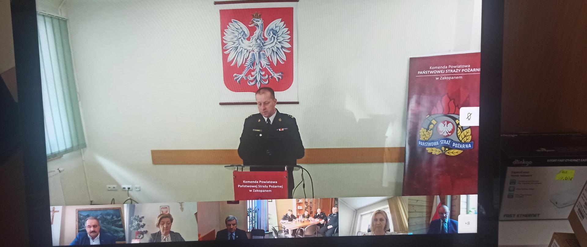 Narada roczna Komendy Powiatowej Państwowej Straży Pożarnej w Zakopanem.