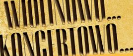 Plakat na żółtym tle zatytułowany wiolinowo koncertowo