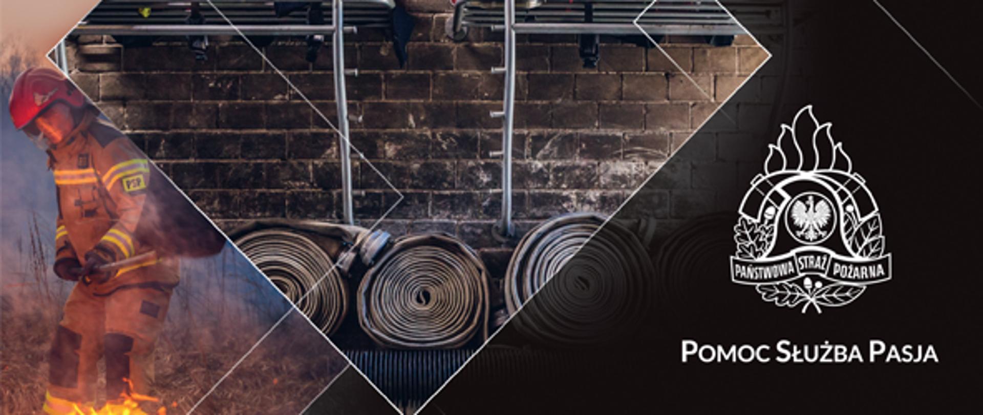 Kalendarz roczny pionowy na rok 2021 opracowany przez Komendę Główną Państwowej Straży Pożarnej