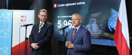 Minister zdrowia - Łukasz Szumowski i minister cyfryzacji - Marek Zagórski