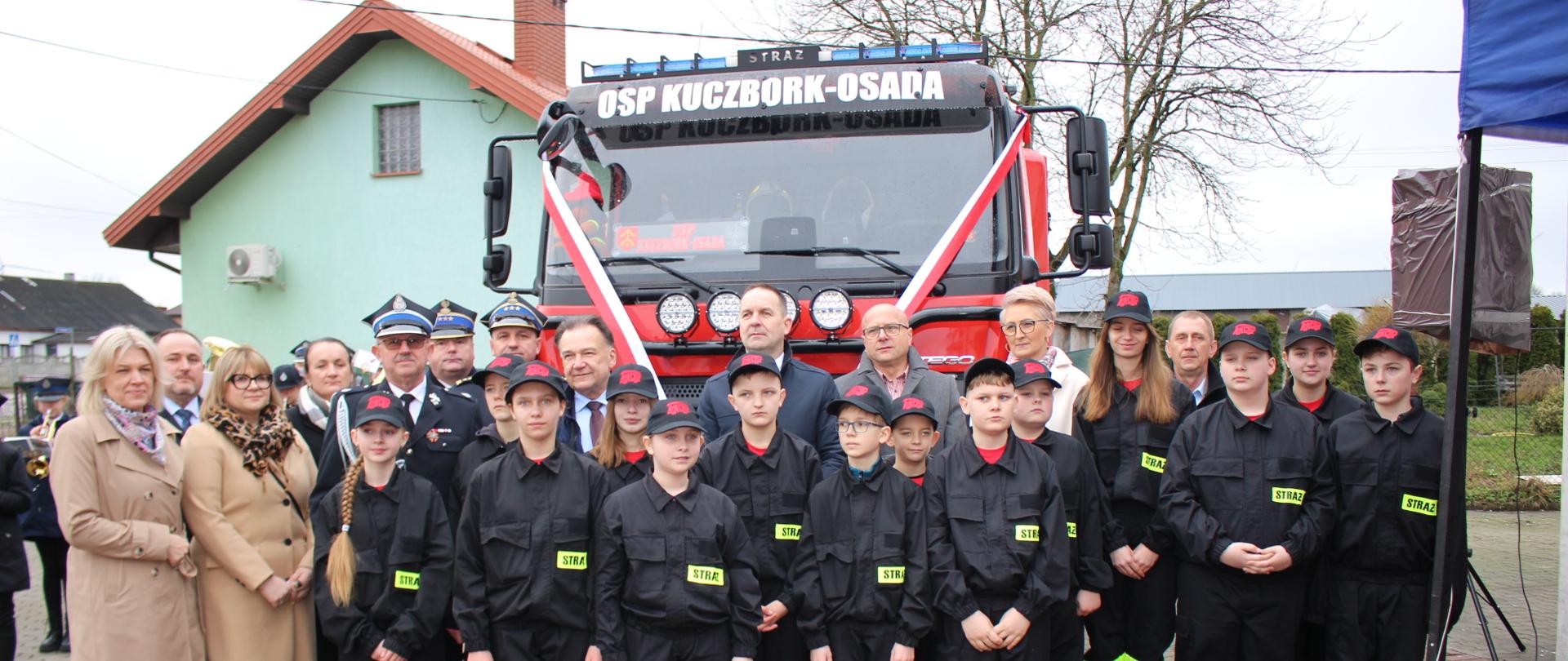 Uroczystość przekazania pojazdu pożarniczego
dla jednostki OSP Kuczbork-Osada

