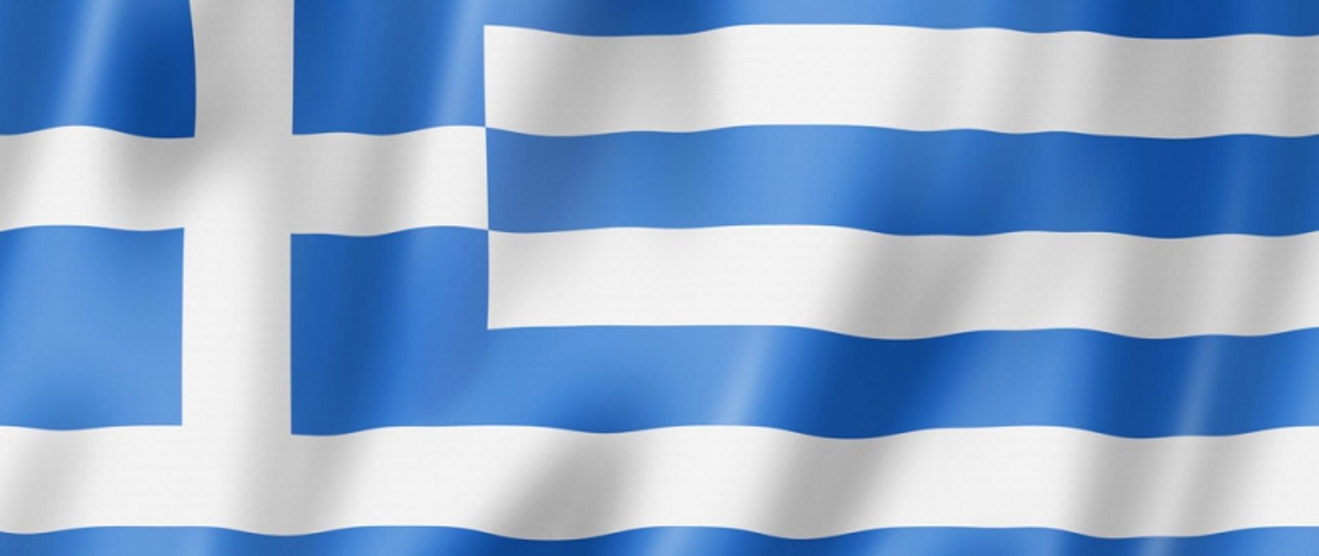 Flaga Grecji.