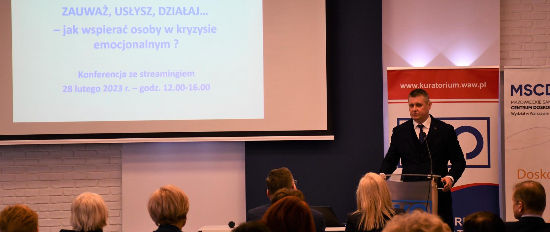 Konferencja „Zauważ, usłysz, działaj… - jak wspierać osoby w kryzysie emocjonalnym”