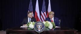 Prezydent RP Andrzej Duda i Prezydent USA Donald Trump