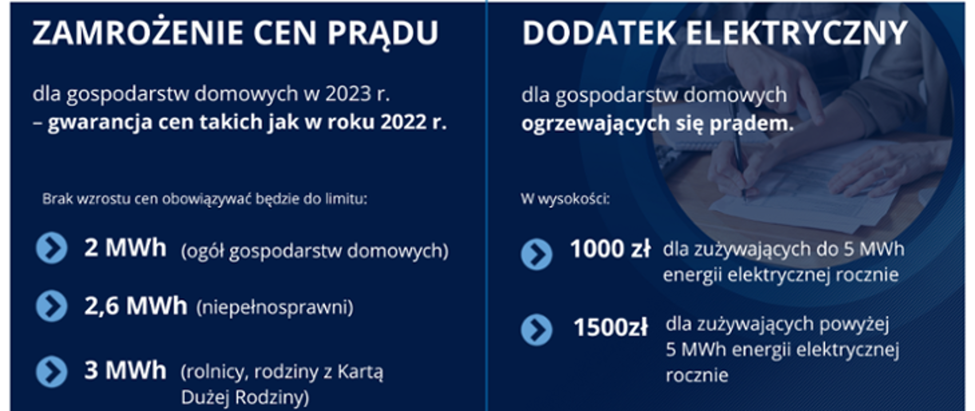 Granatowe grafiki z napisami