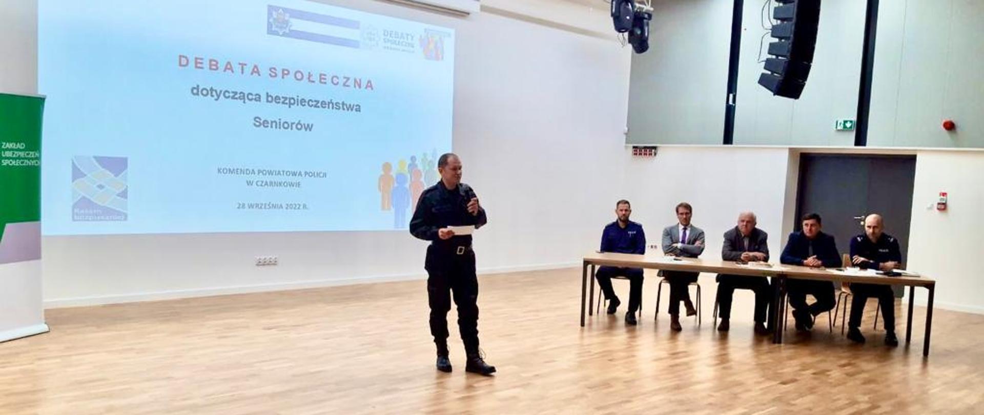 TRZCIANKA – DEBATA SPOŁECZNA DOTYCZĄCA BEZPIECZEŃSTWA SENIORÓW.