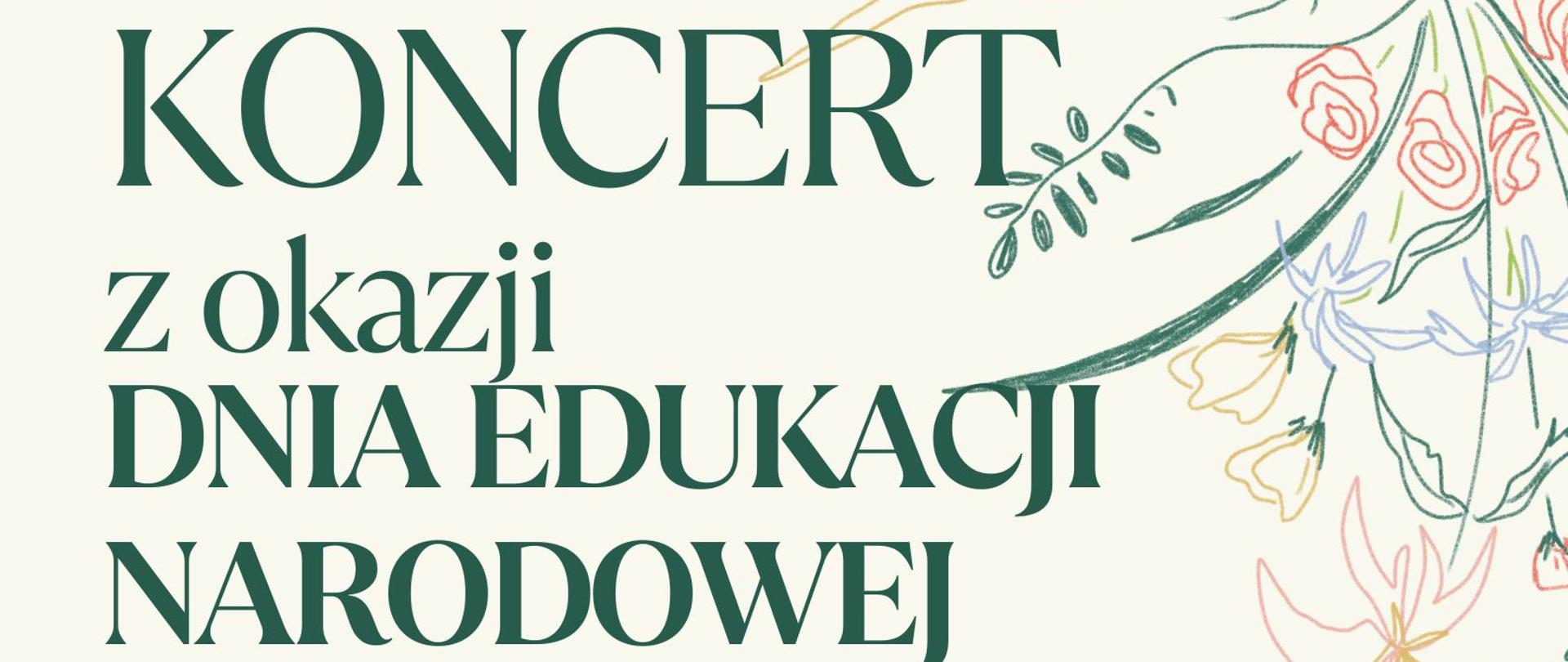 Zaproszenie na koncert z Okazji Dnia Edukacji Narodowej 