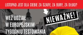 Plakat Europejski Tydzień Testowania w Kierunku HIV