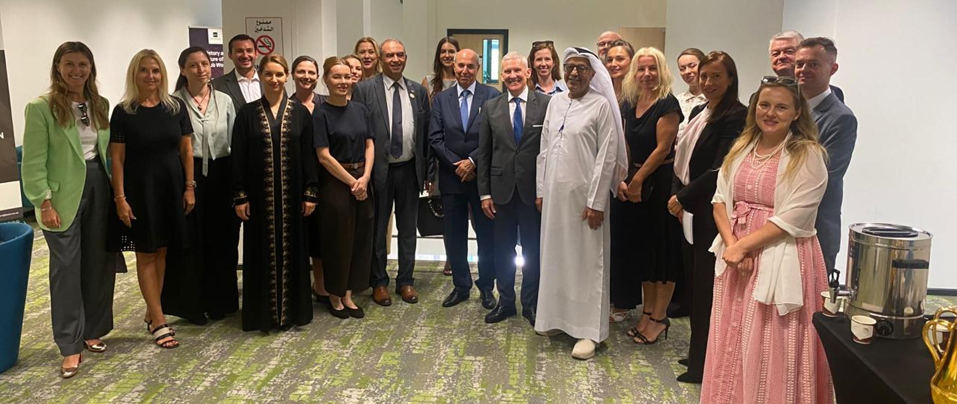 A meeting with Polish companies at the Abu Dhabi School of Management, in collaboration with the Abu Dhabi Chamber of Commerce and Industry