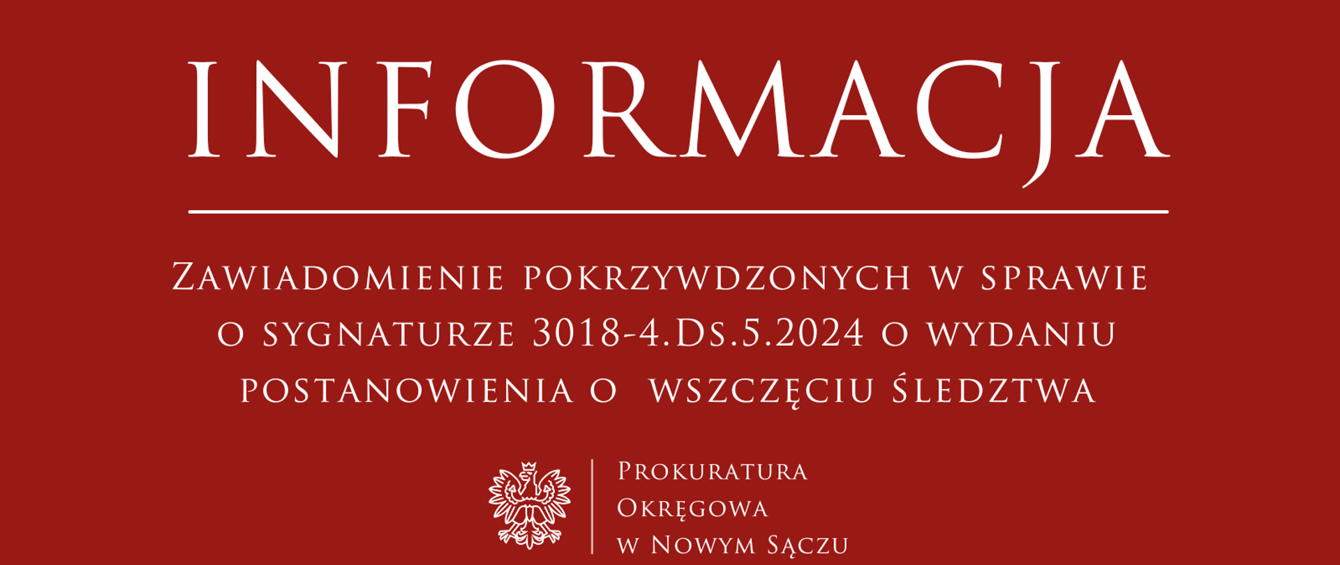 Postanowienie o wszczęciu
