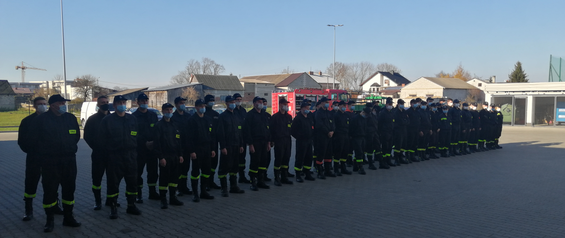 Zakończenie szkolenia podstawowego strażaków ratowników OSP - zbiórka