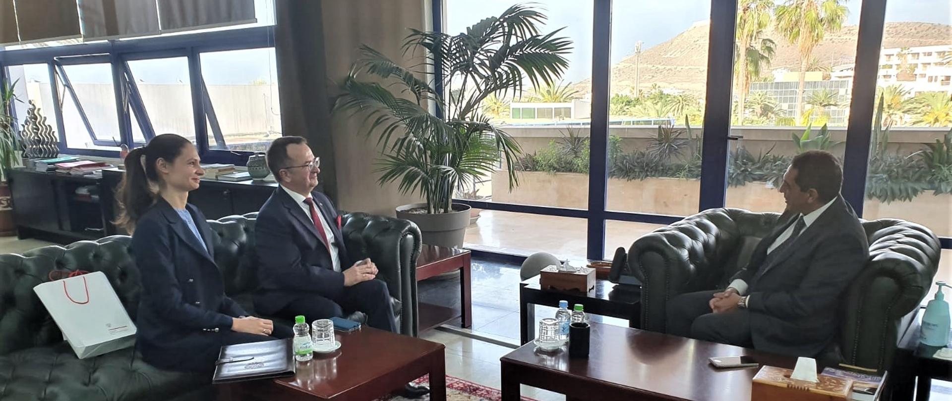 Spotkanie Ambasadora RP w Maroku Krzysztofa Karwowskiego z Walim regionu Souss Massa Saaidem Amzazi