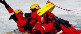 Ratownictwo lodowe- doskonalenie umiejętności JRG Kościerzyna