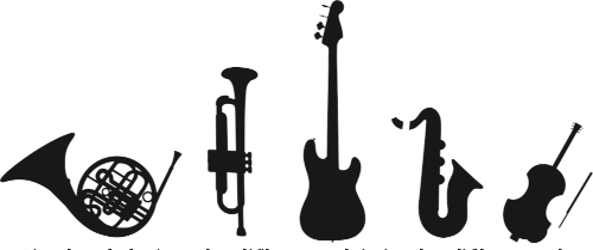 Na białym tle czarne ikony instrumentów muzycznych oraz napis "Lista kandydatów zakwalifikowanych i niezakwalifikowanych.