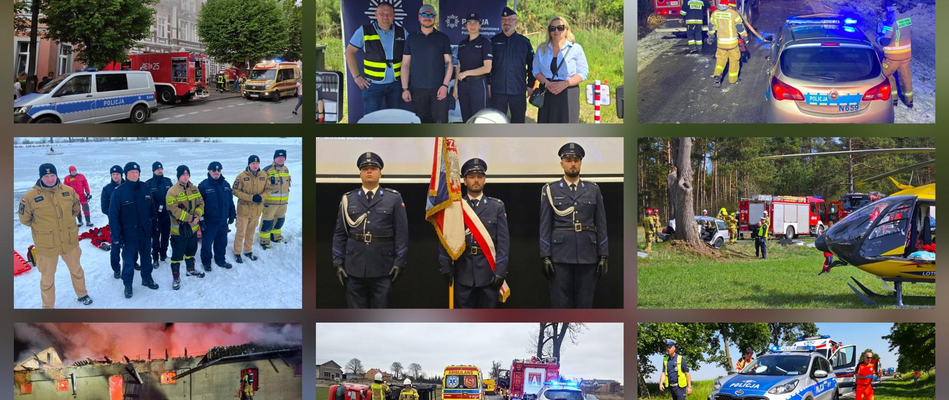Kolaż z okazji święta Policji