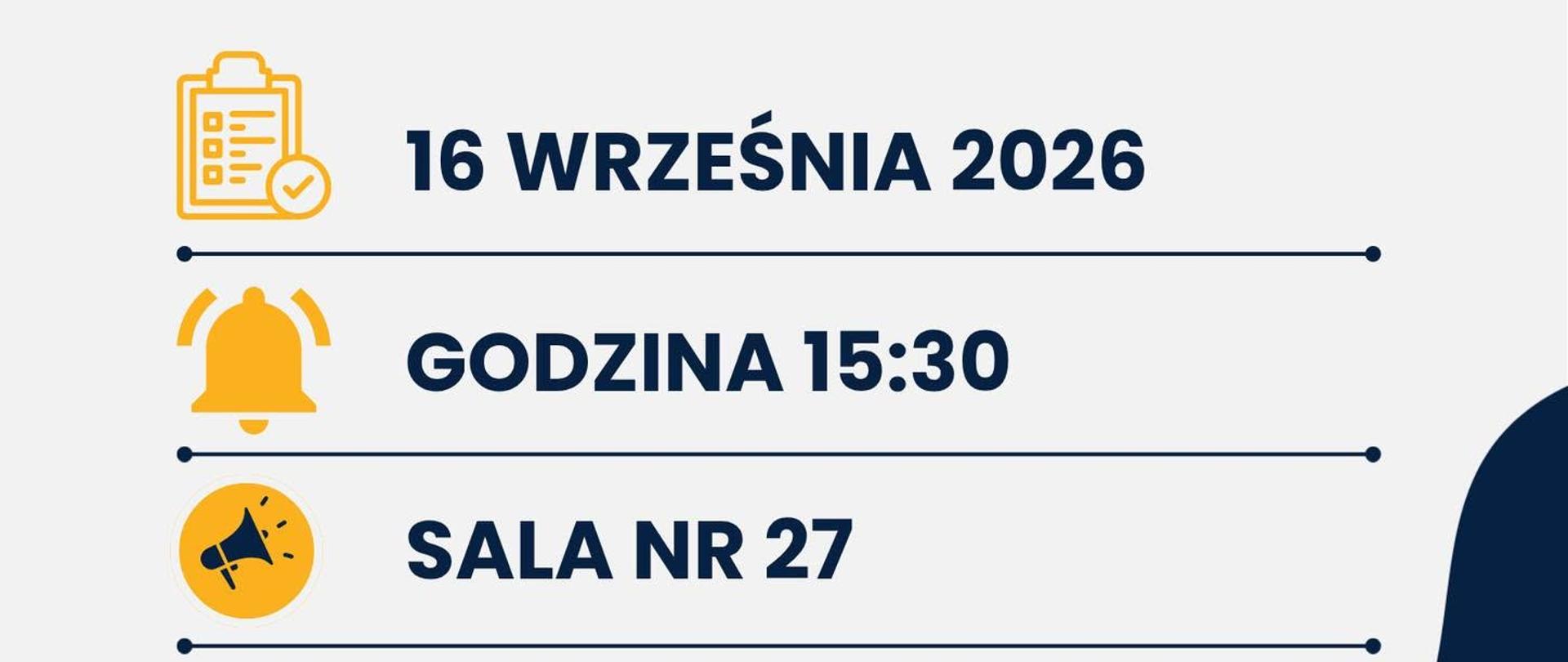 Termin i miejsce wydarzenia.