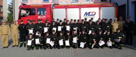 Podsumowanie szkolenia podstawowego strażaka ratownika OSP grupowe zdjecie
