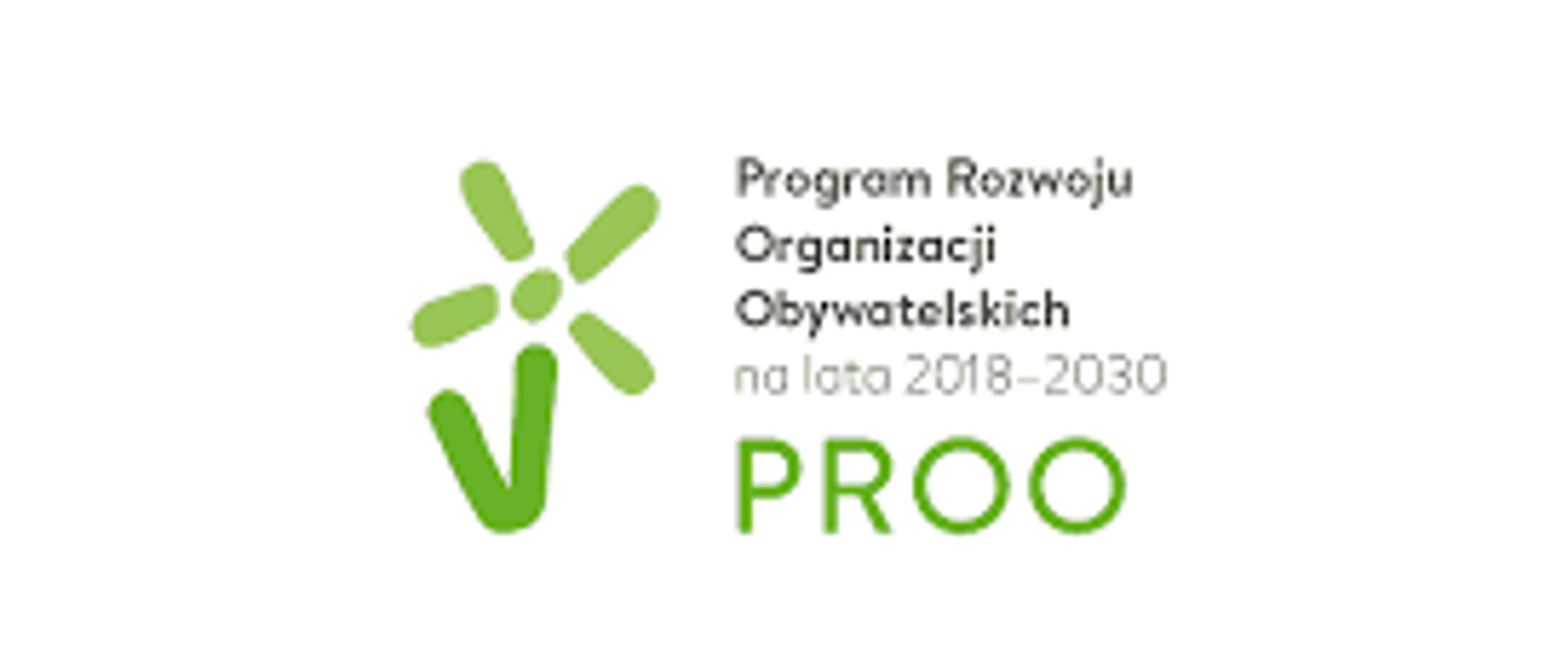 Napis: Program Rozwoju Organizacji Obywatelskich na lata 2018-2030