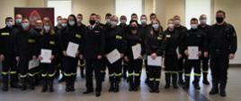 Zdjęcie grupowe uczestników szkolenia z Panem Komendantem oraz Dowódcą JRG