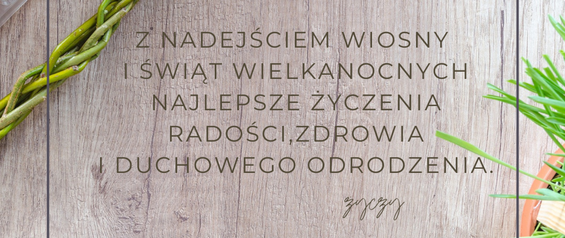 Z nadejściem wiosny i Świąt Wielkanocnych najlepsze życzenia radości , zdrowia i duchowego odrodzenia.