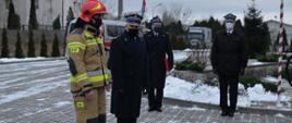 Uroczysta zmiana służby - pożegnanie asp. M. Piotrowskiego na placu JRG 2