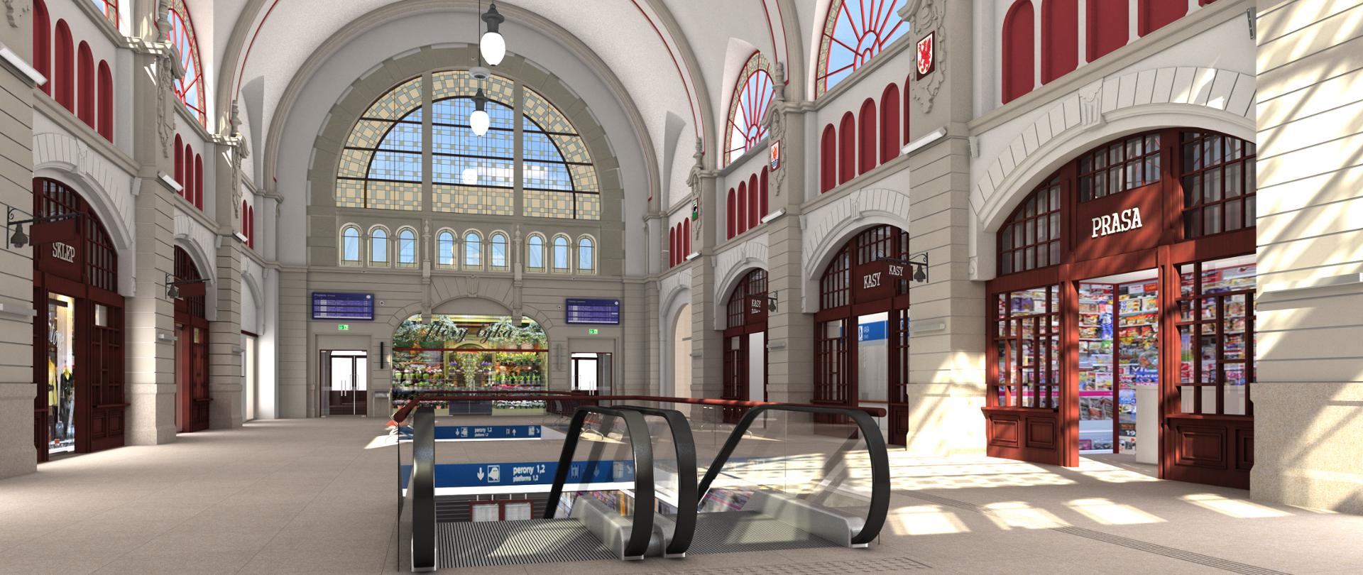 Dworzec kolejowy Gdańsk Główny - wizualizacja