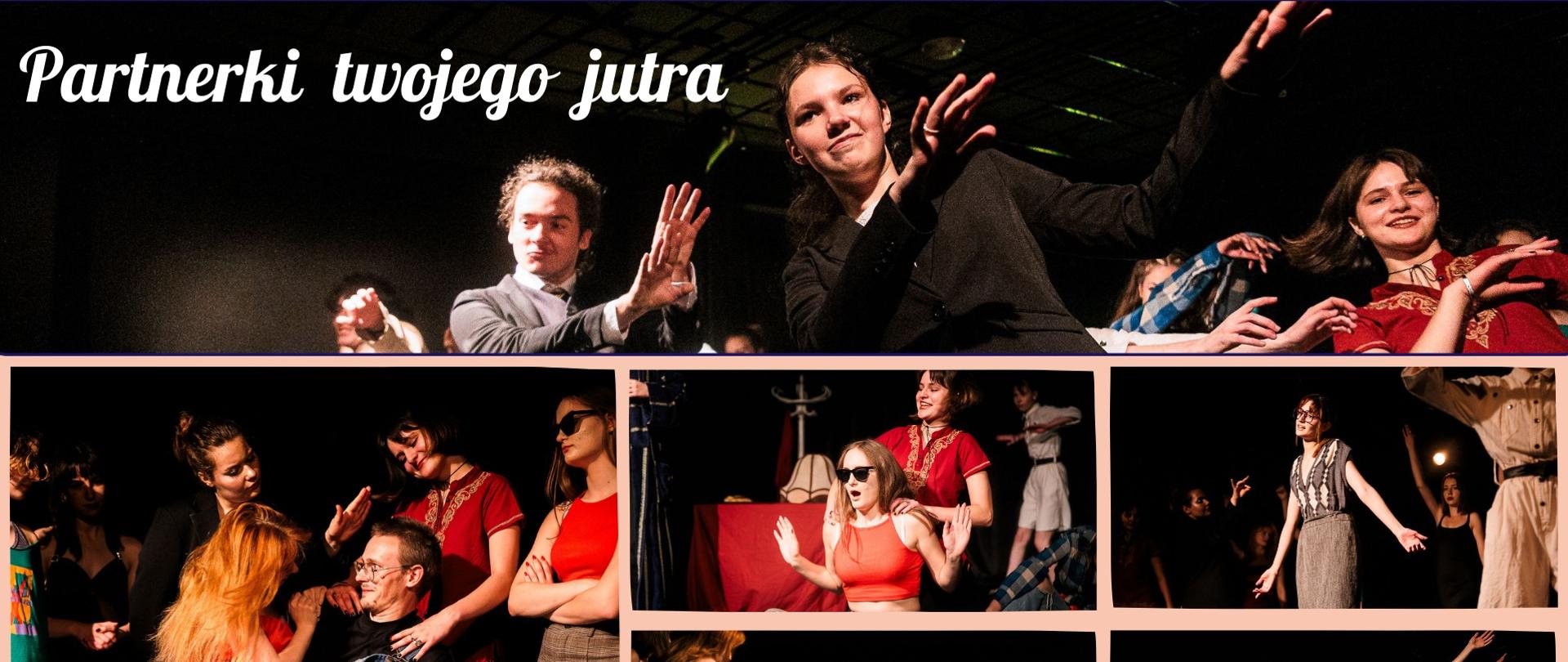 Może być zdjęciem przedstawiającym 12 osób, ludzie tańczą i tekst „Partnerki twojego jutra”