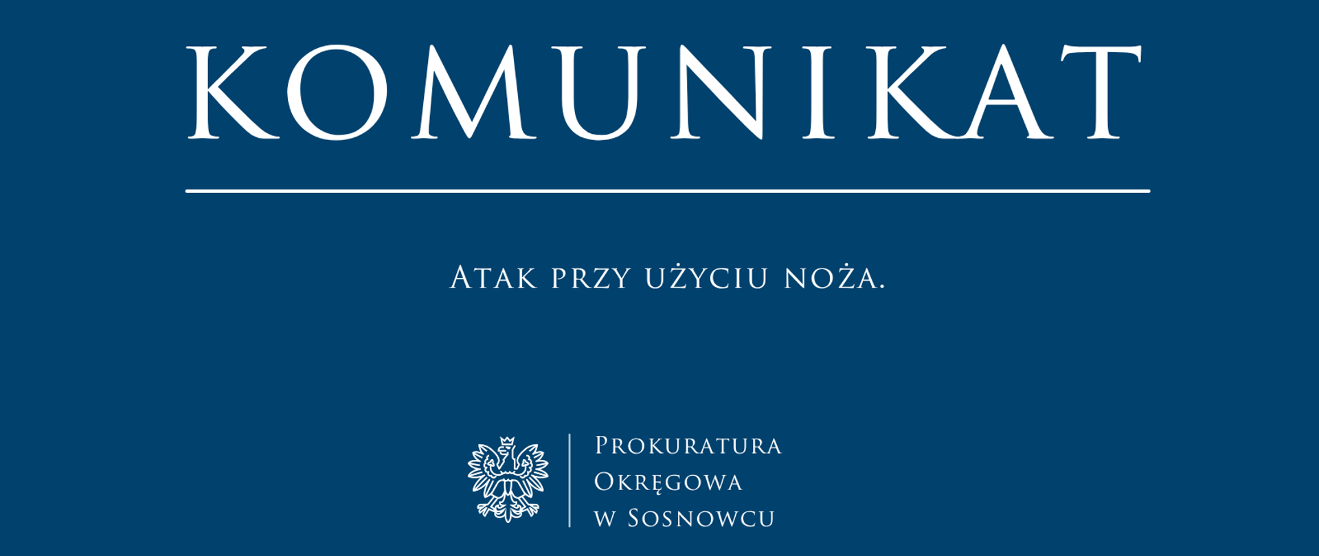 Atak przy użyciu noża.