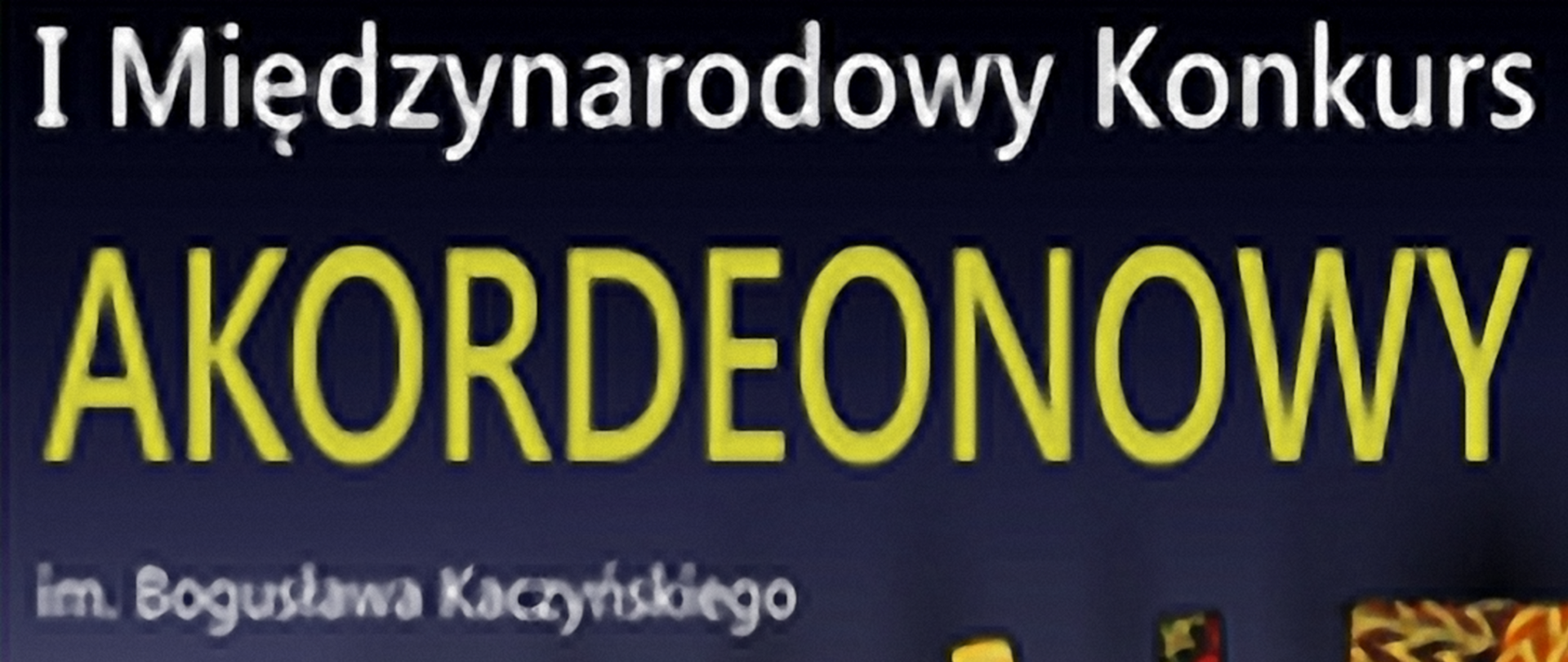 baner: na czarnym tle nazwa konkursu białymi i żółtymi literami