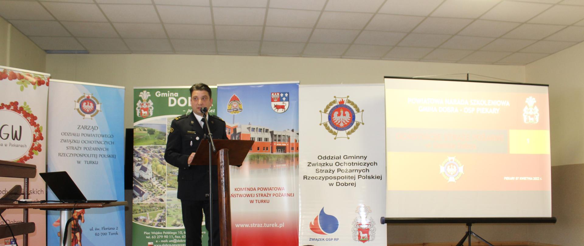 Wystąpienie komendanta