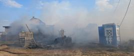 Pożar zabudowań w miejscowości Fajum [22.03.2025]