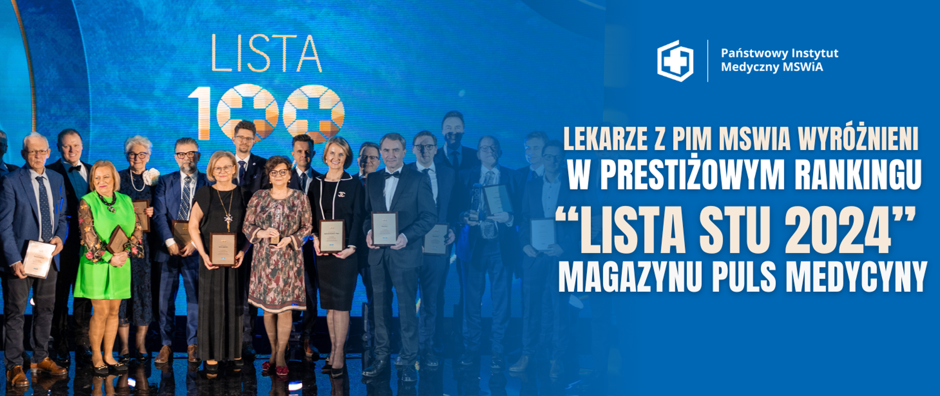 Lekarze z PIM MSWiA wyróżnieni w rankingu "Lista stu 2024" magazynu Puls Medycyny