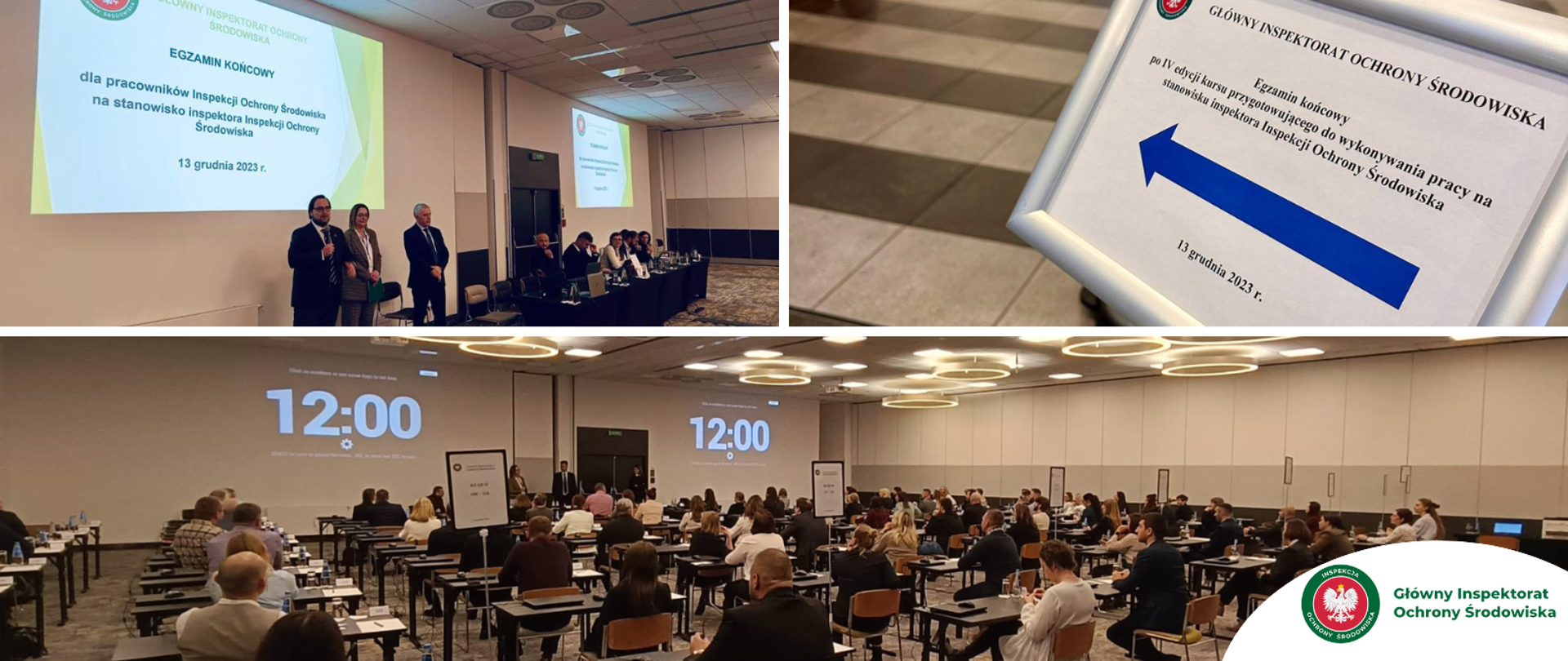 Sala konferencyjna, ludzie, egzamin