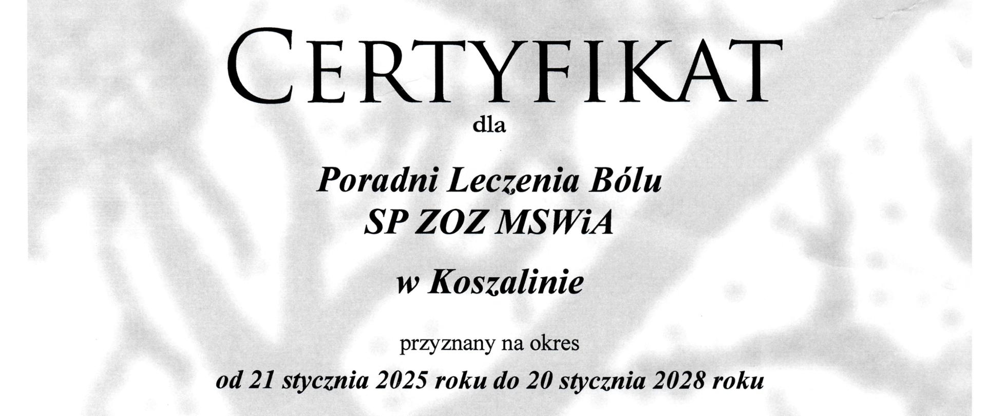 CERTYFIKAT