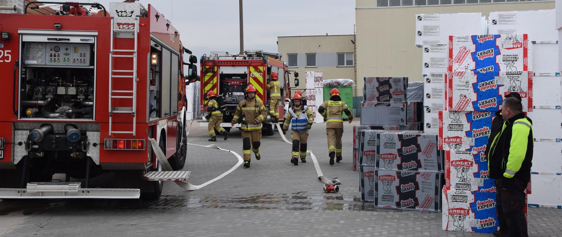 Ćwiczenia obiektowe na terenie fabryki styropianu Arbet